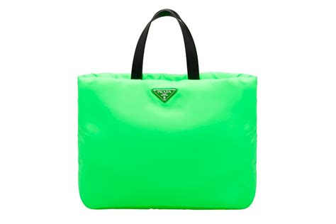 borsa verde fluo prada|Borse Shopping e Tote bag da Donna .